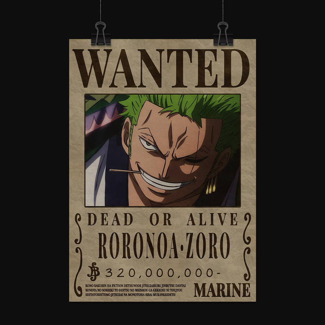 One Piece - Roronoa Zoro Static Poster